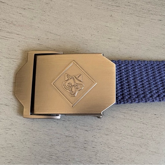 BSA Cub Scout Blue Uniform Belt Silver Buckle Boy Scout Approx. 33" (Cut to Fit) - Picture 11 of 11